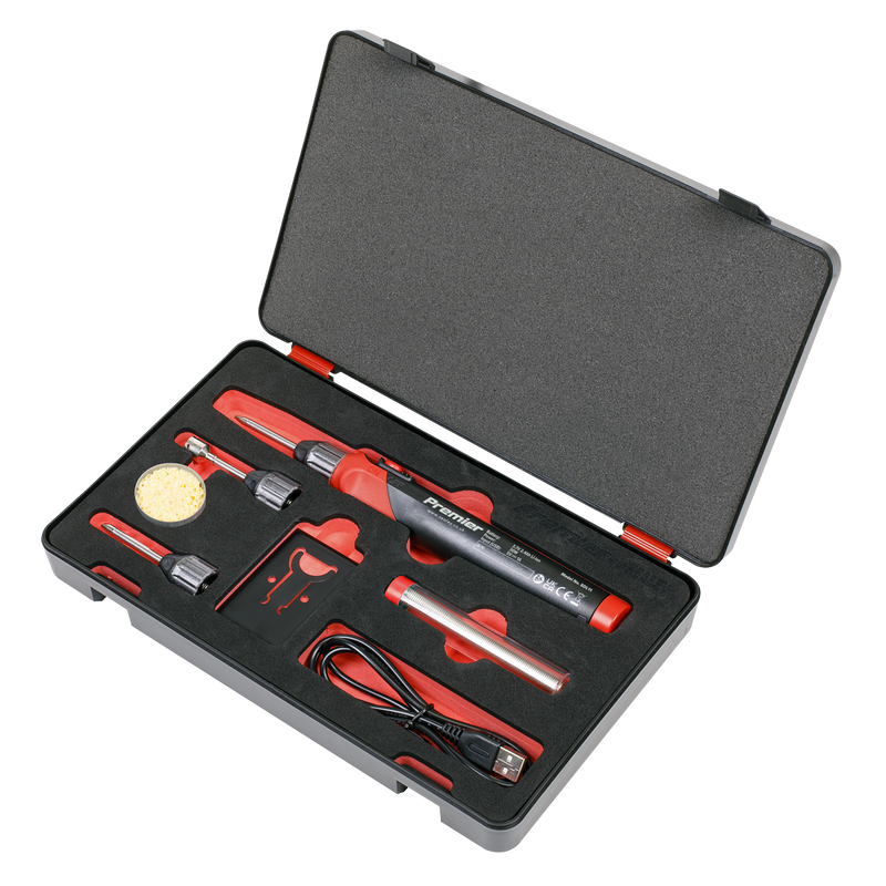 Sealey Premier Rechargeable Soldering Iron Kit 30W 600°C