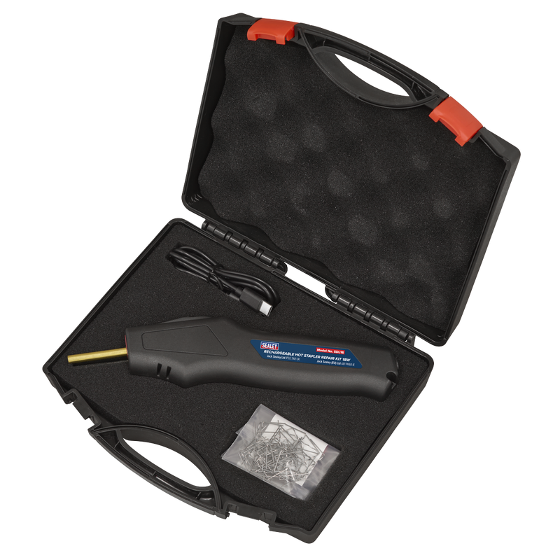 Sealey Rechargeable Hot Stapler SDL16 18W for Plastic Repairs