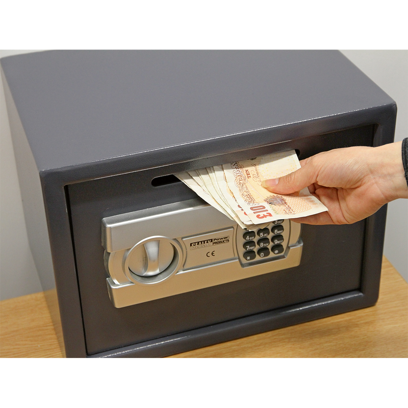 Sealey Electronic Security Safe with Deposit Slot 350x250x250mm