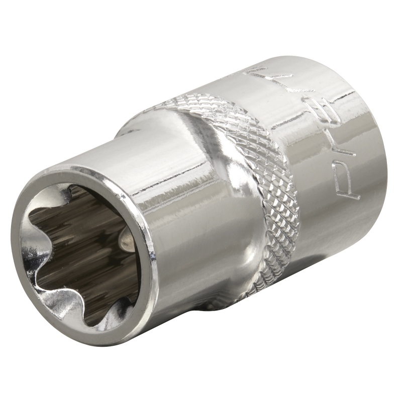 Sealey Premier Socket E16 1/2" Drive 55mm Length