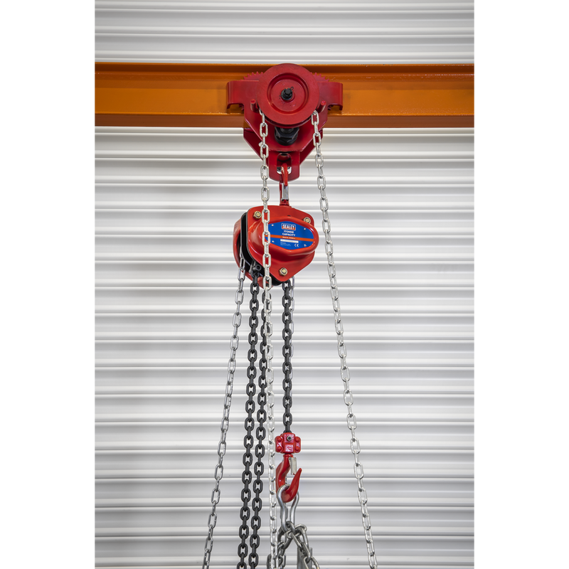 Sealey Portable Gantry Frame with Geared Trolley Combo 1 Tonne