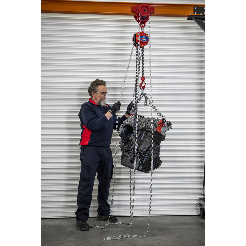 Sealey Portable Gantry Frame with Geared Trolley Combo 1 Tonne