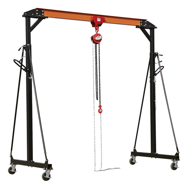 Sealey Portable Lifting Gantry Frame 0.5 Tonne Adjustable SG500KIT