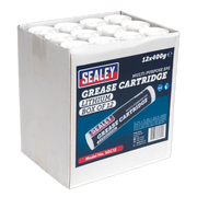Sealey EP2 Lithium Grease Cartridge 400g - Pack of 12