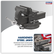 Sealey 100mm SG Iron Vice with Swivel Base