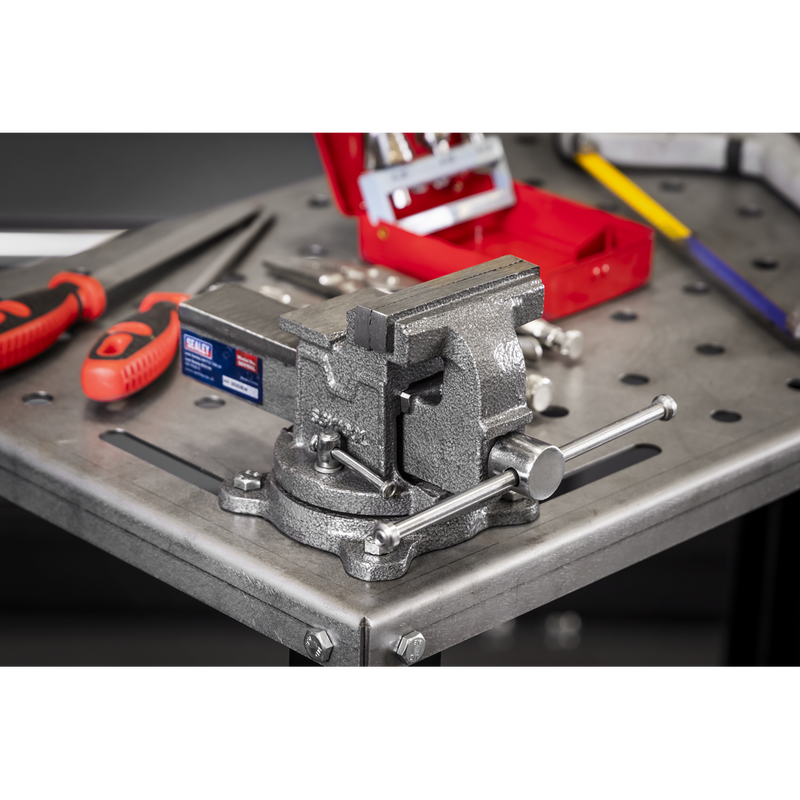 Sealey 100mm SG Iron Vice with Swivel Base