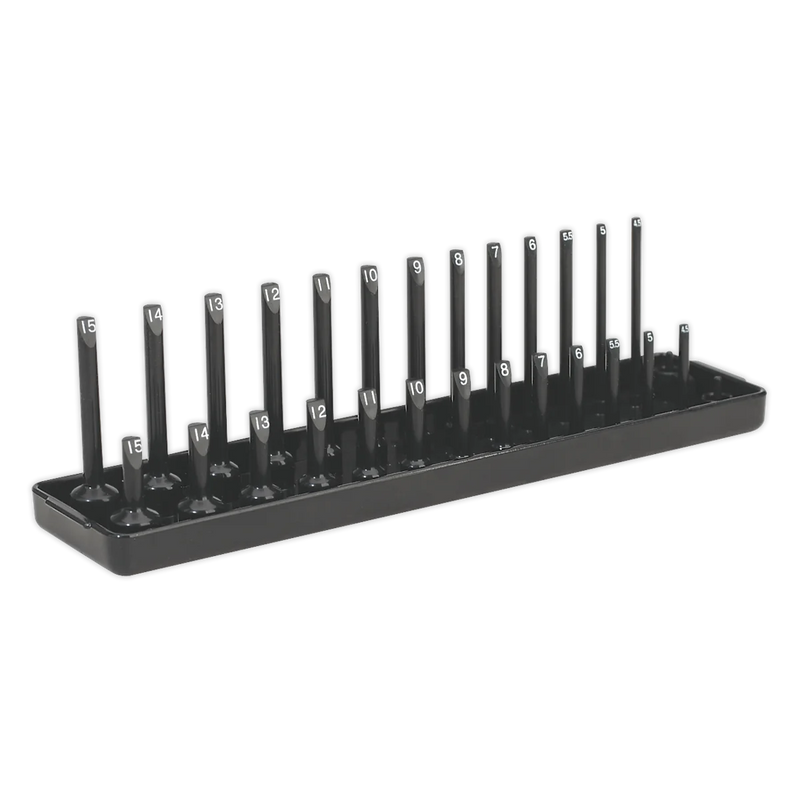 Sealey Premier Socket Holder 1/4"Sq Drive 4-15mm