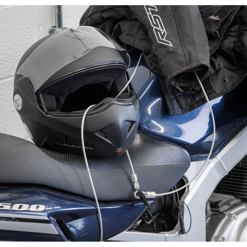 Sealey 3m Motorcycle Cable Lock with High Security Padlock