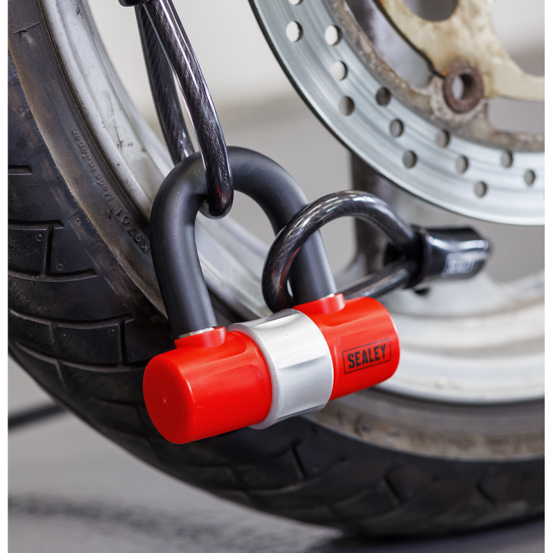 Sealey Motorcycle Cable Lock 10mm x 5m Security Chain