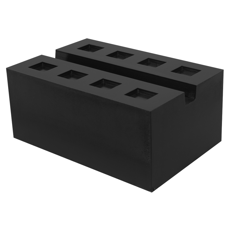 Sealey Viking Slotted Rubber Support Block 80mm 4 Tonne Capacity