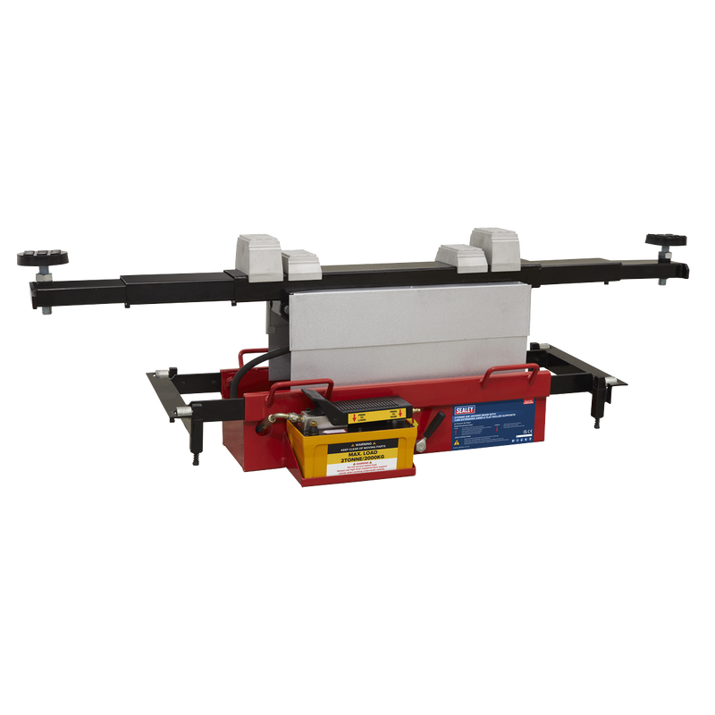 Sealey Air Jacking Beam 2 Tonne with Arm Extenders