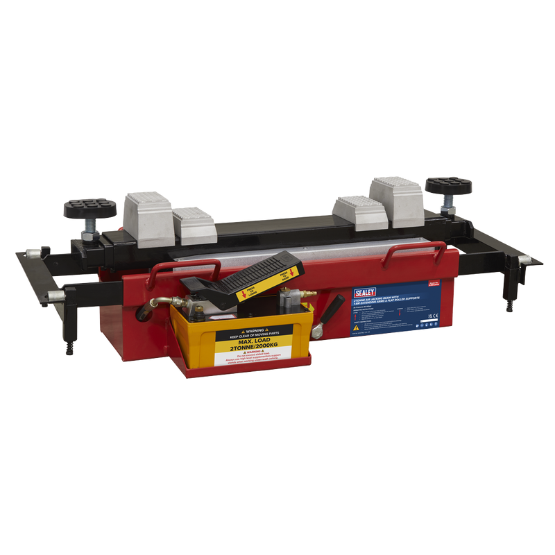 Sealey Air Jacking Beam 2 Tonne with Arm Extenders