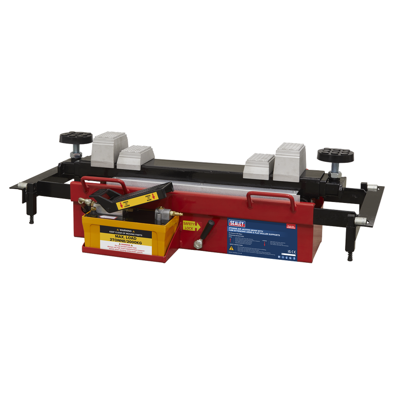 Sealey Air Jacking Beam 2 Tonne with Arm Extenders