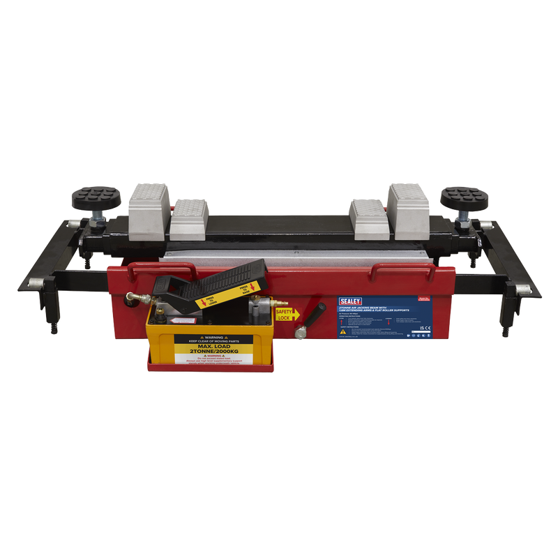 Sealey Air Jacking Beam 2 Tonne with Arm Extenders