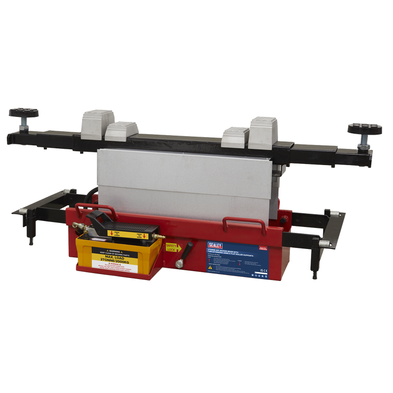 Sealey Air Jacking Beam 2 Tonne with Arm Extenders