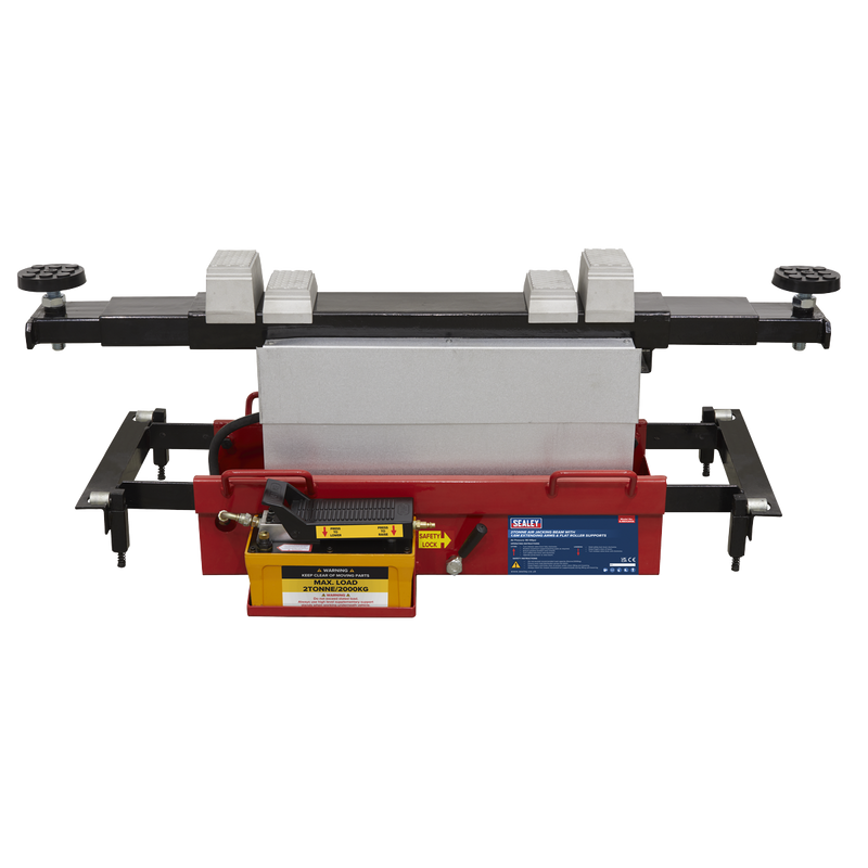 Sealey Air Jacking Beam 2 Tonne with Arm Extenders