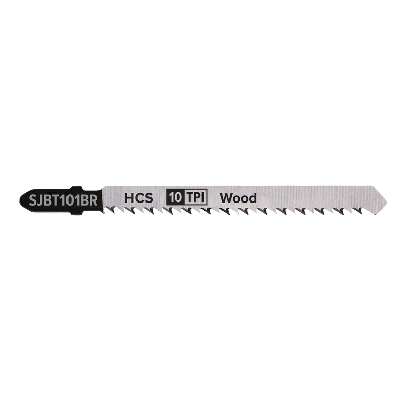 Sealey Jigsaw Blade 100mm 10tpi for Hard Wood - Pack of 5