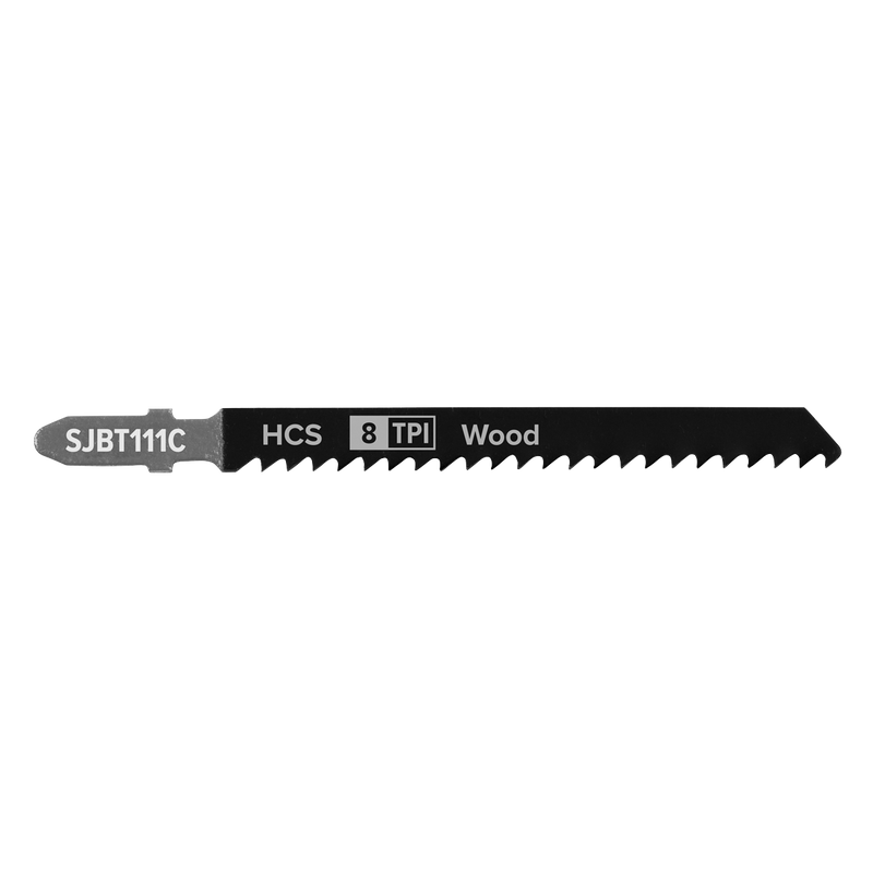 Sealey Jigsaw Blade 100mm 8tpi HCS - Pack of 5