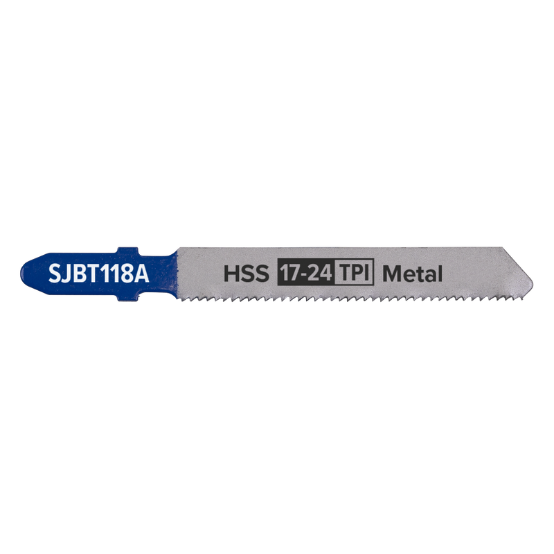Sealey Jigsaw Blade for Metal 92mm 17-24tpi - Pack of 5