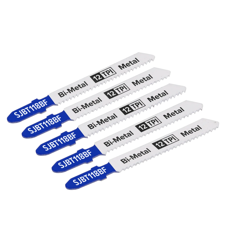 Sealey Jigsaw Blade for Metal 75mm 12tpi - Pack of 5