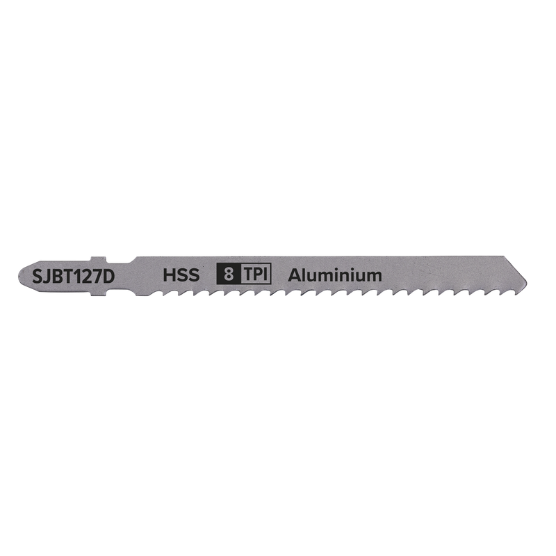Sealey Jigsaw Blade 100mm 8TPI for Aluminium - Pack of 5