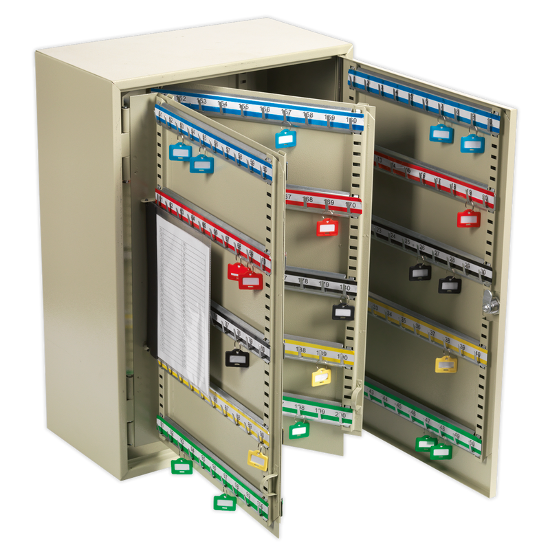 Sealey SKC300 Key Cabinet 300 Capacity Steel Storage 375x205x550mm