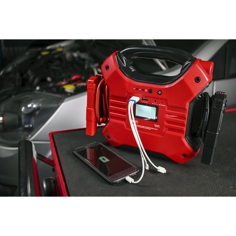 Sealey 12/24V Jump Starter Power Pack SL32S 1200A Lithium-ion