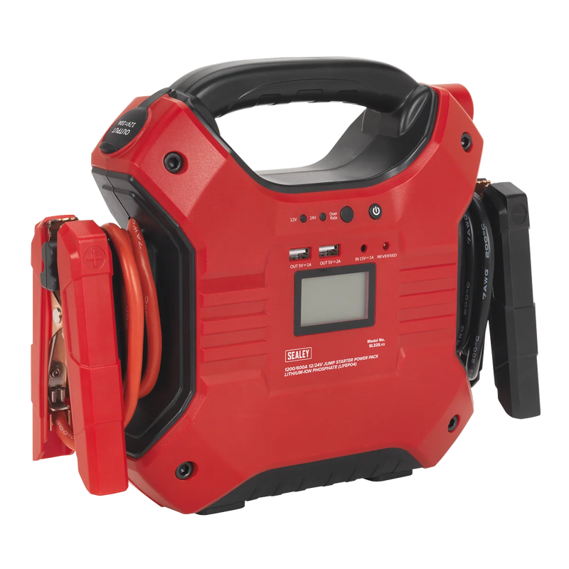 Sealey 12/24V Jump Starter Power Pack SL32S 1200A Lithium-ion