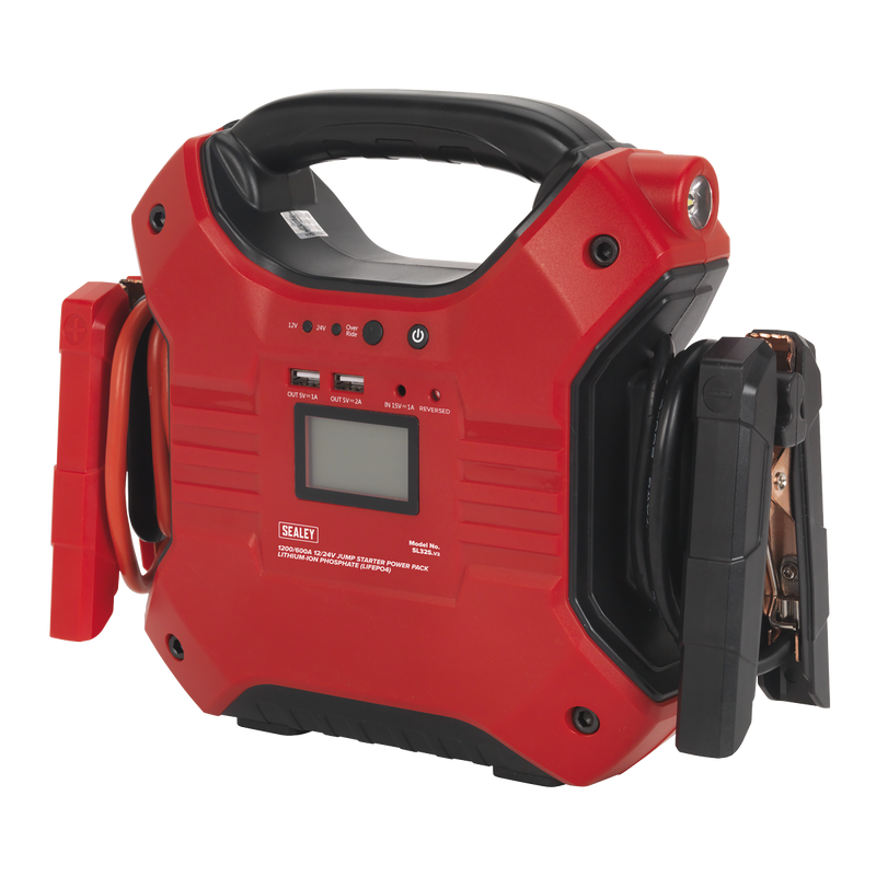 Sealey 12/24V Jump Starter Power Pack SL32S 1200A Lithium-ion