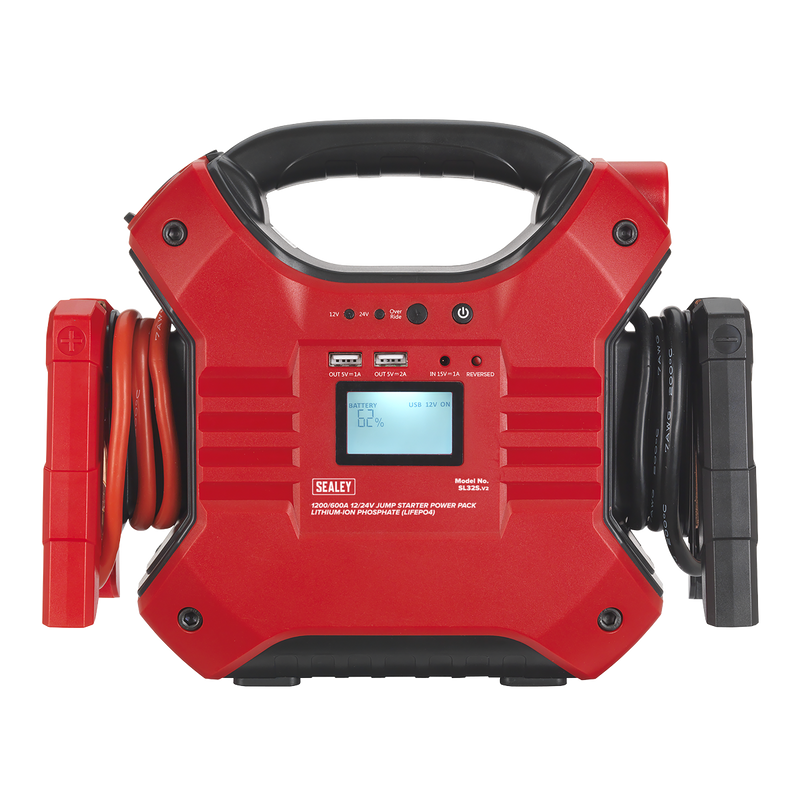 Sealey 12/24V Jump Starter Power Pack SL32S 1200A Lithium-ion