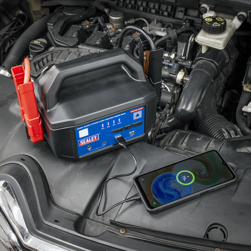 Sealey 12/24V Jump Starter Power Pack 2500A