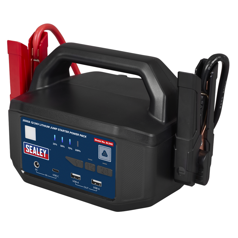 Sealey 12/24V Jump Starter Power Pack 2500A