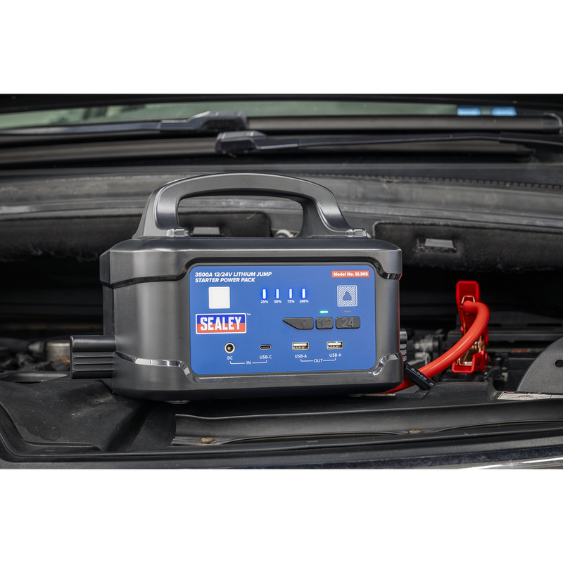 Sealey 3500A 12/24V Lithium Jump Starter Power Pack
