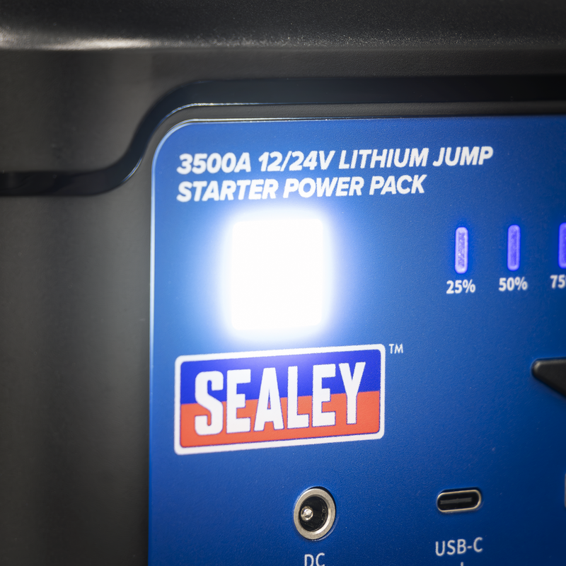 Sealey 3500A 12/24V Lithium Jump Starter Power Pack