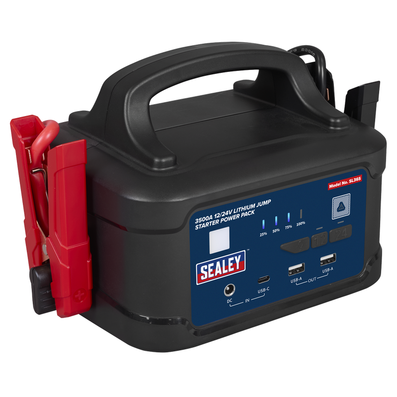 Sealey 3500A 12/24V Lithium Jump Starter Power Pack