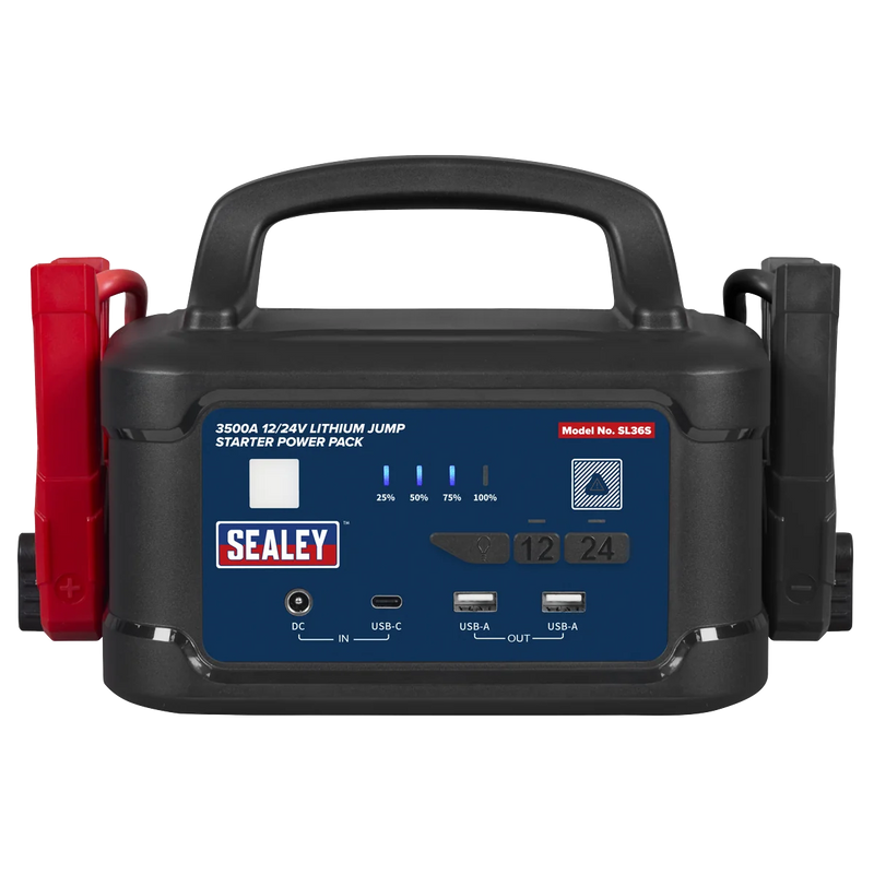 Sealey 3500A 12/24V Lithium Jump Starter Power Pack