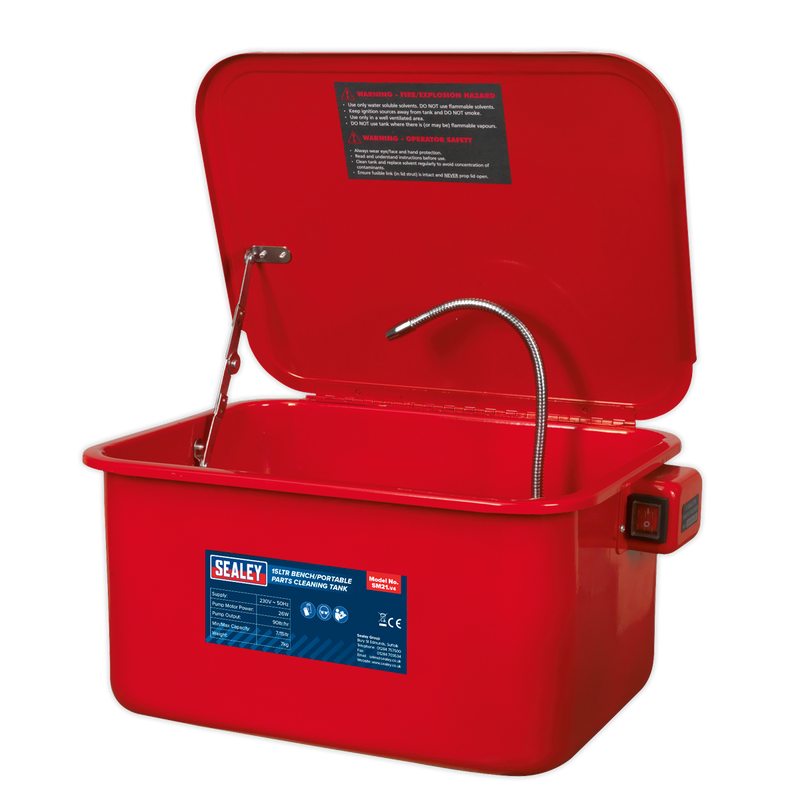 Sealey Bench Parts Washer 15L Model SM21