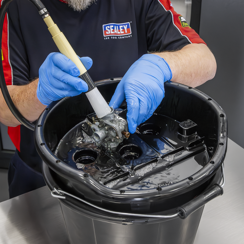 Sealey Portable Parts Washer Bucket SM220 14L with Brush