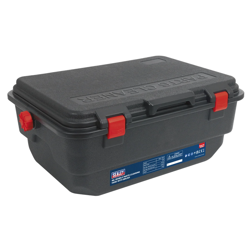 Sealey Mobile Parts Cleaning Tank 16L with Brush