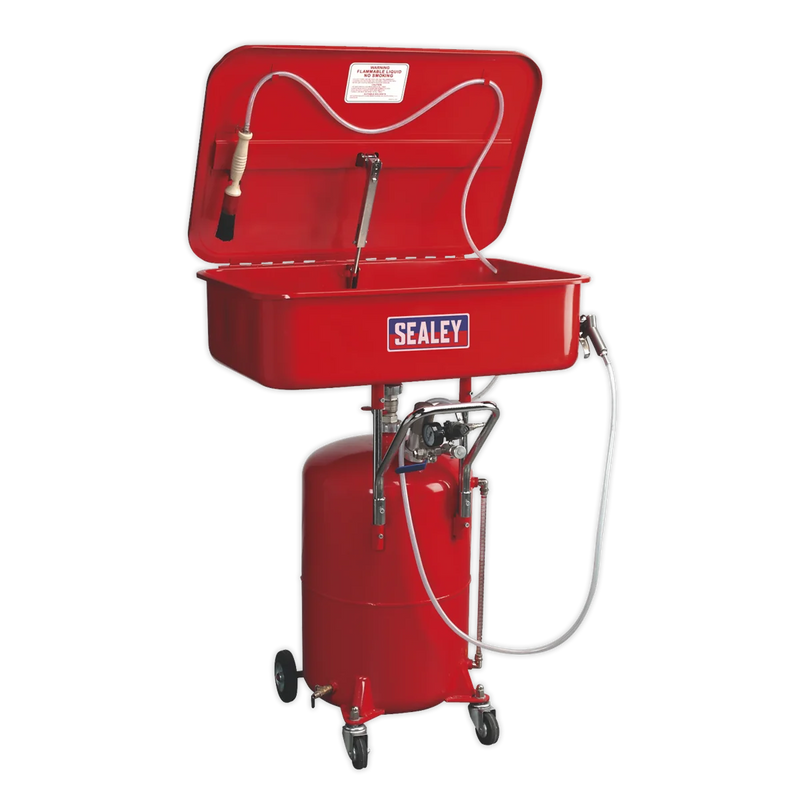 Sealey Air Operated Mobile Parts Washer 50L with 65L Reservoir