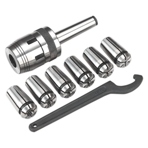 Sealey Mill Chuck Set MT2-M10 3-10mm
