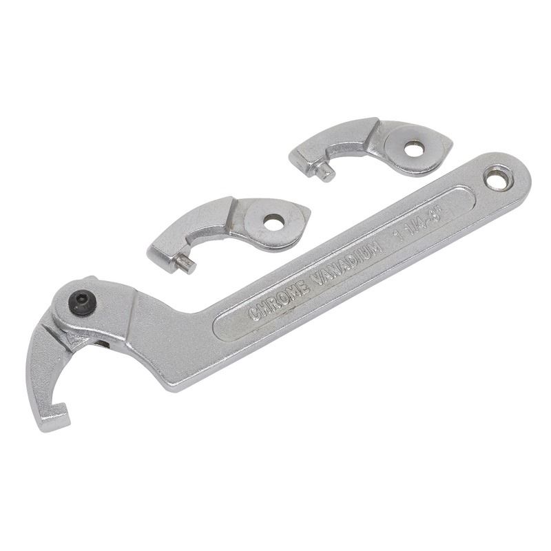 Sealey Adjustable C-Spanner Wrench Set 32-76mm 4 Piece