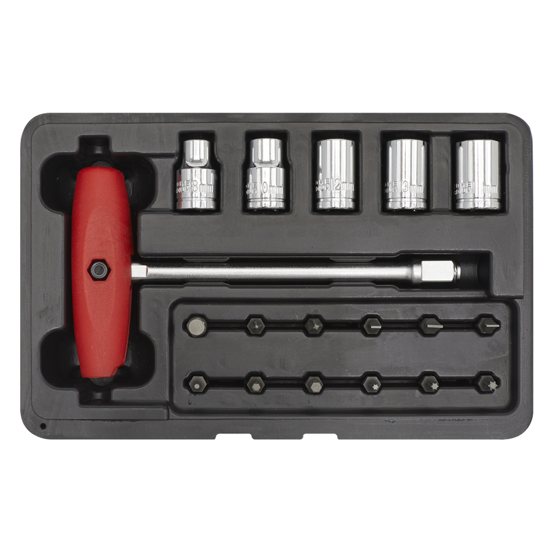 Sealey Socket & JIS Bit Set 18 Piece SMC31 - Compact Tool Kit