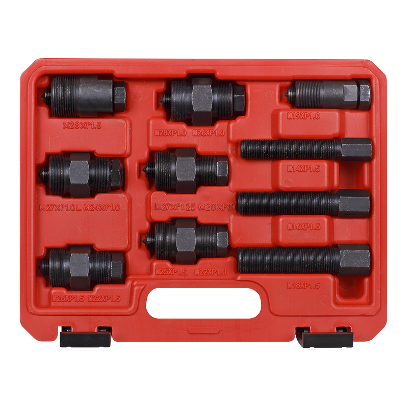Sealey Motorcycle Flywheel Puller Set 10 Piece M14-M28 Thread Sizes
