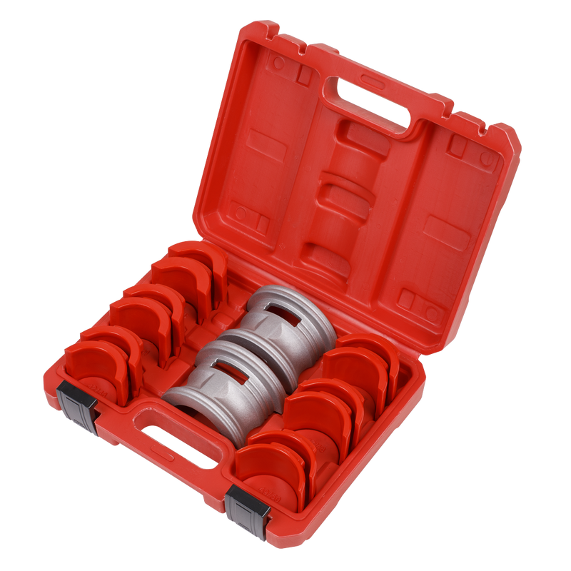 Sealey Fork Seal Driver Kit SMC49 - 6 Inserts for Ø35-50mm