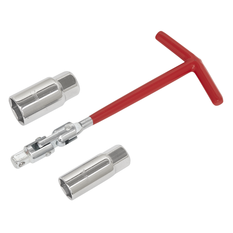 Sealey Spark Plug T-Bar Wrench 16/21mm Chrome Vanadium