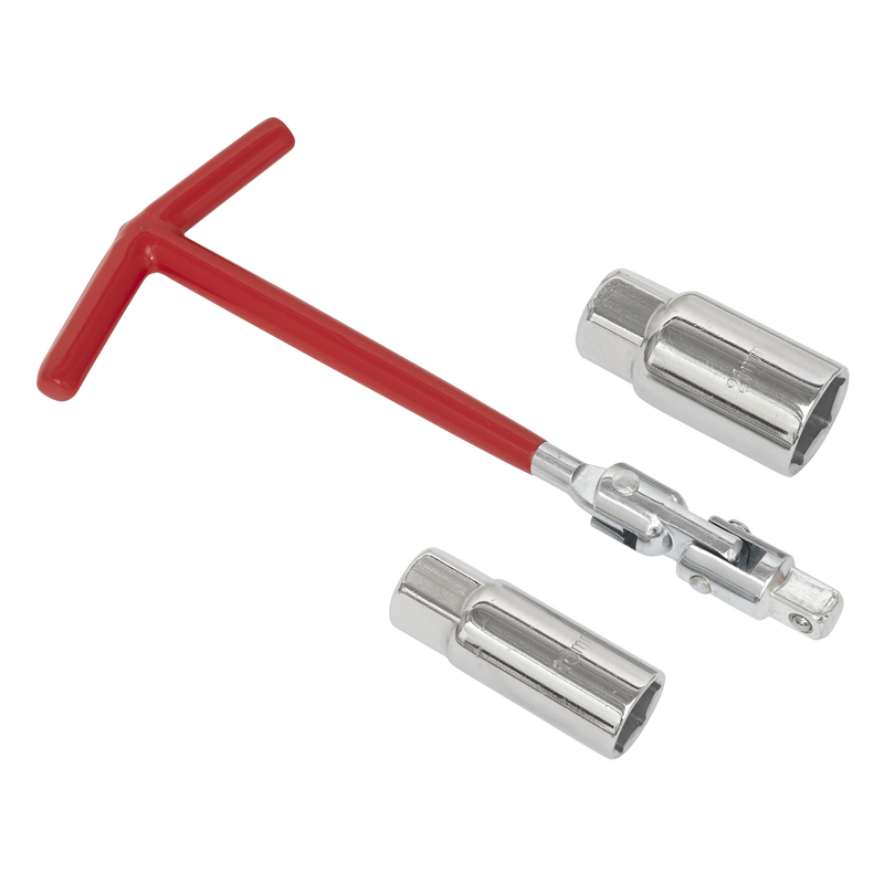 Sealey Spark Plug T-Bar Wrench 16/21mm Chrome Vanadium