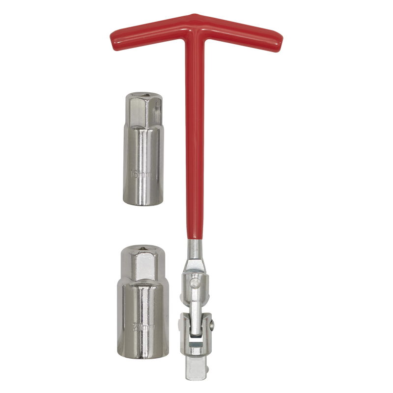 Sealey Spark Plug T-Bar Wrench 16/21mm Chrome Vanadium