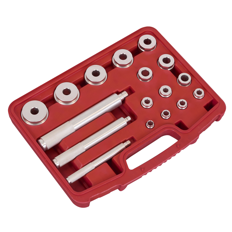 Sealey Bearing & Seals Installation Kit SMC58 - 14 Adaptor Sizes