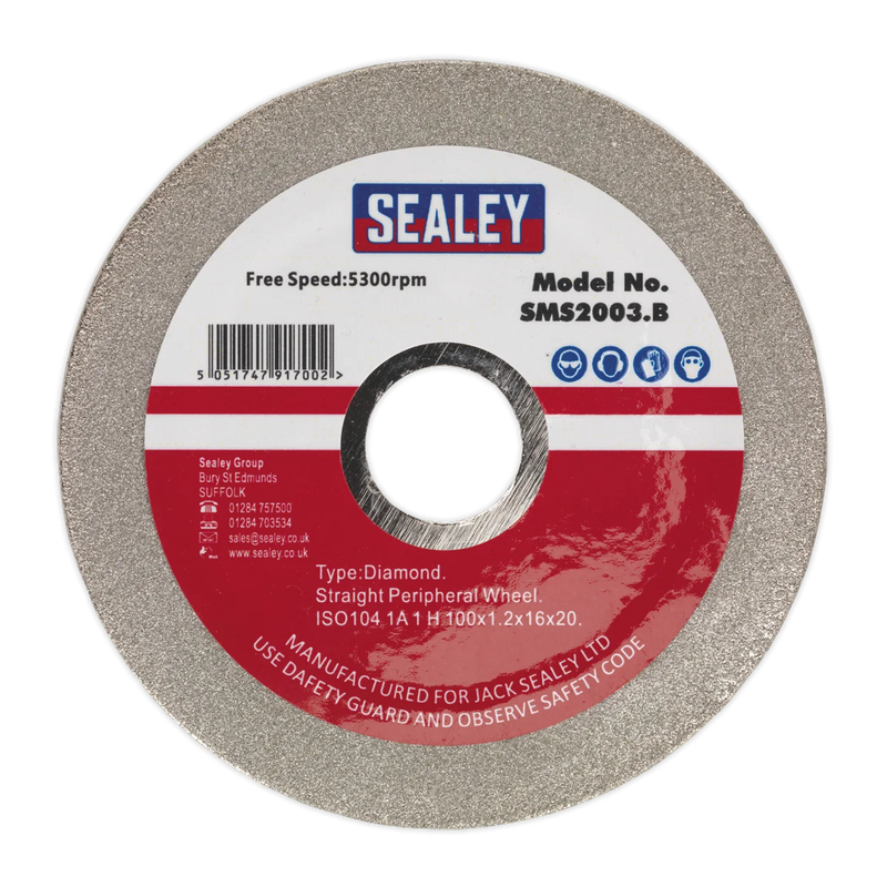 Sealey Diamond Coated Grinding Disc SMS2003 Ø100mm